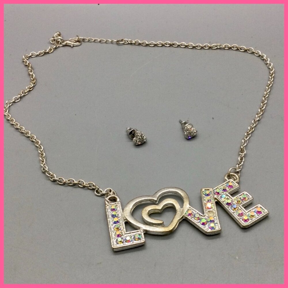 Sparkly "LOVE" & Hearts Set
